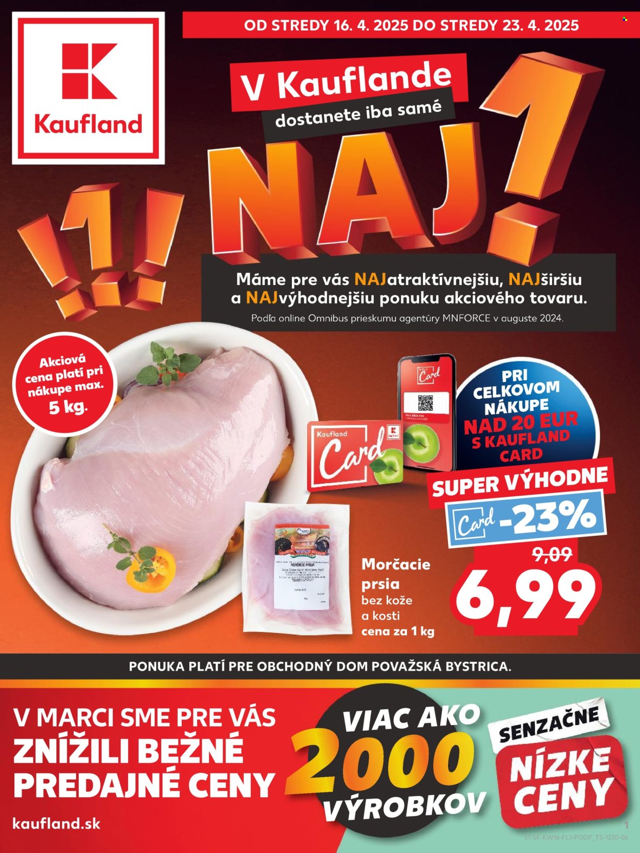 Leták Kaufland - 16.4.2025 - 23.4.2025. Strana 1