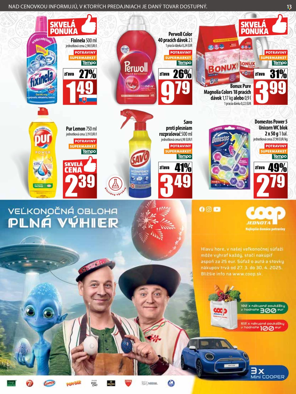 Leták COOP Jednota - 16.4.2025 - 23.4.2025. Strana 13