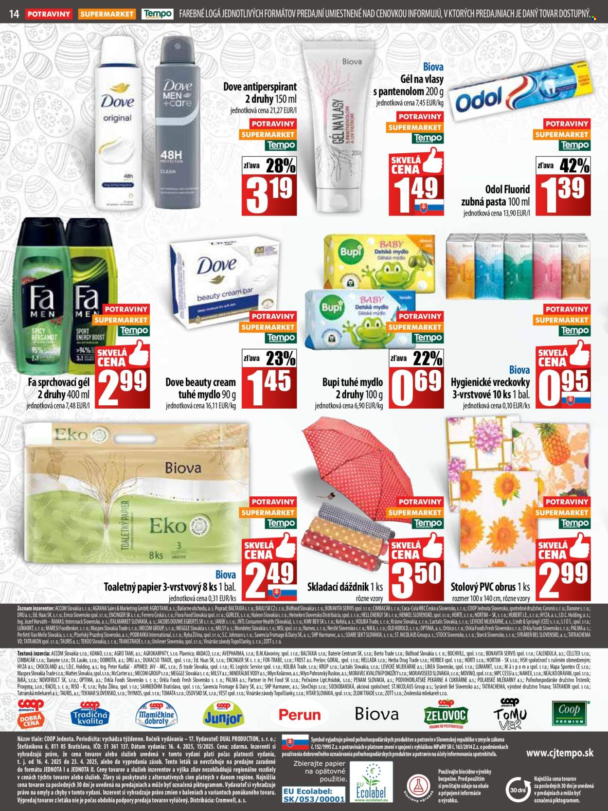 Leták COOP Jednota - 16.4.2025 - 23.4.2025. Strana 14