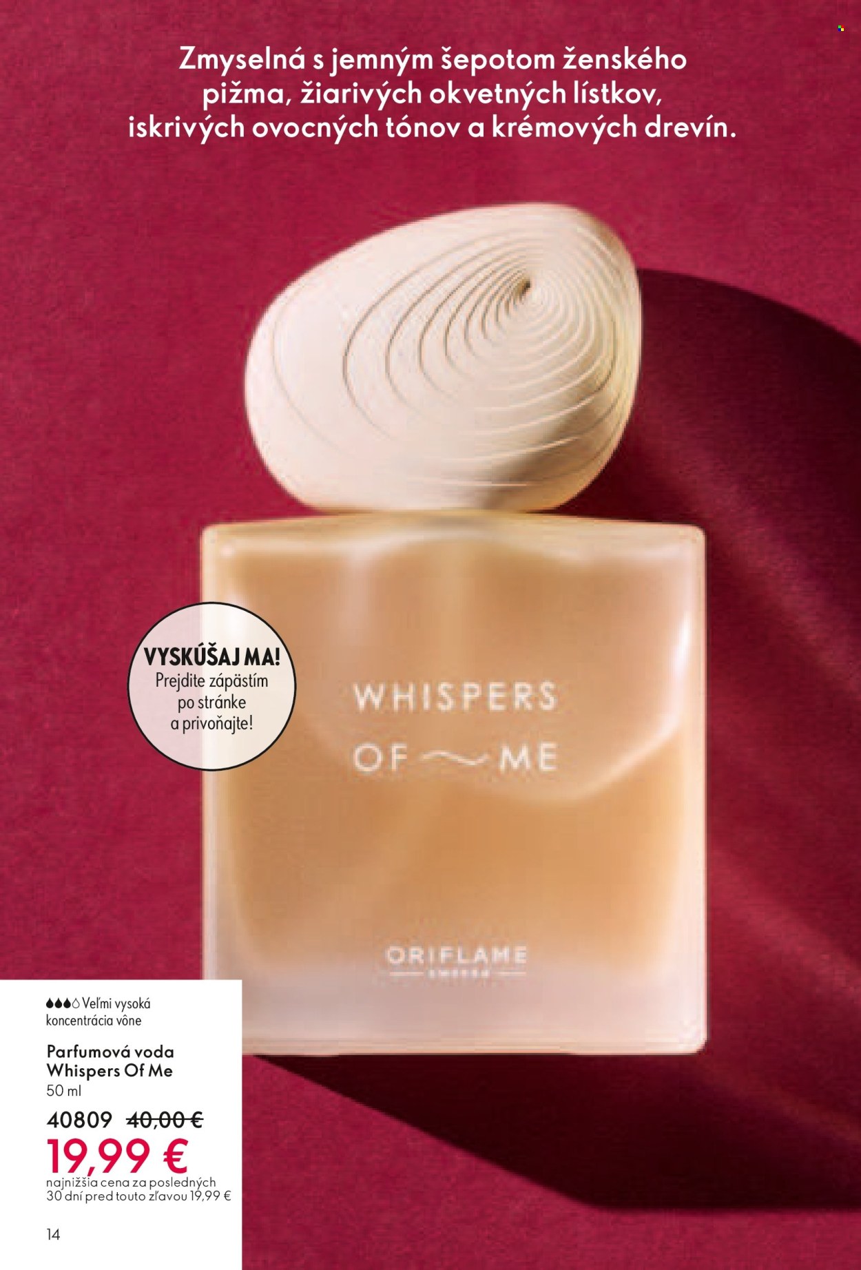 Leták Oriflame - 4.5.2025 - 24.5.2025. Strana 14