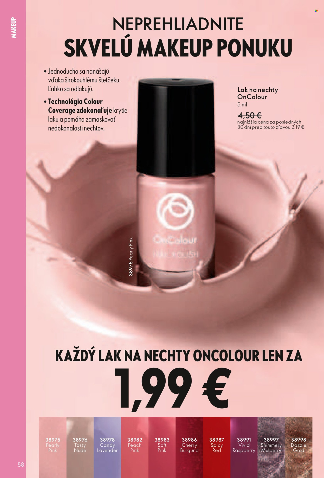 Leták Oriflame - 4.5.2025 - 24.5.2025. Strana 58