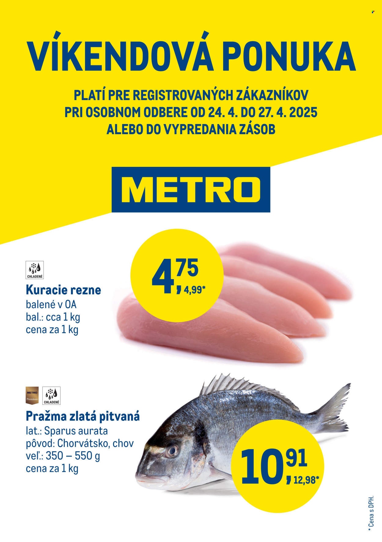 Leták Metro - 24.4.2025 - 27.4.2025. Strana 1