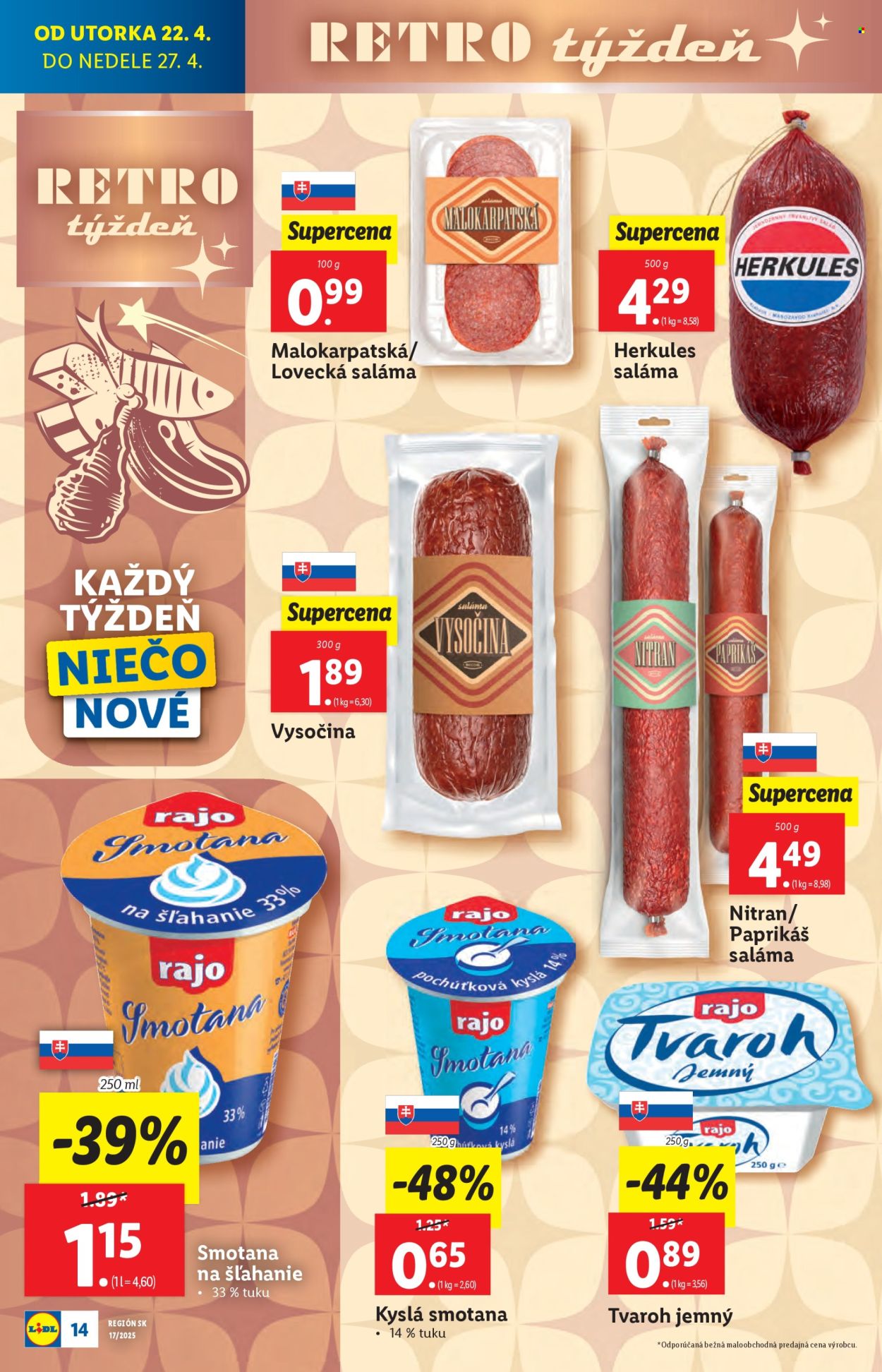 Leták Lidl - 22.4.2025 - 27.4.2025. Strana 14