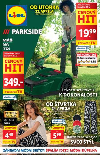 Leták Lidl.
