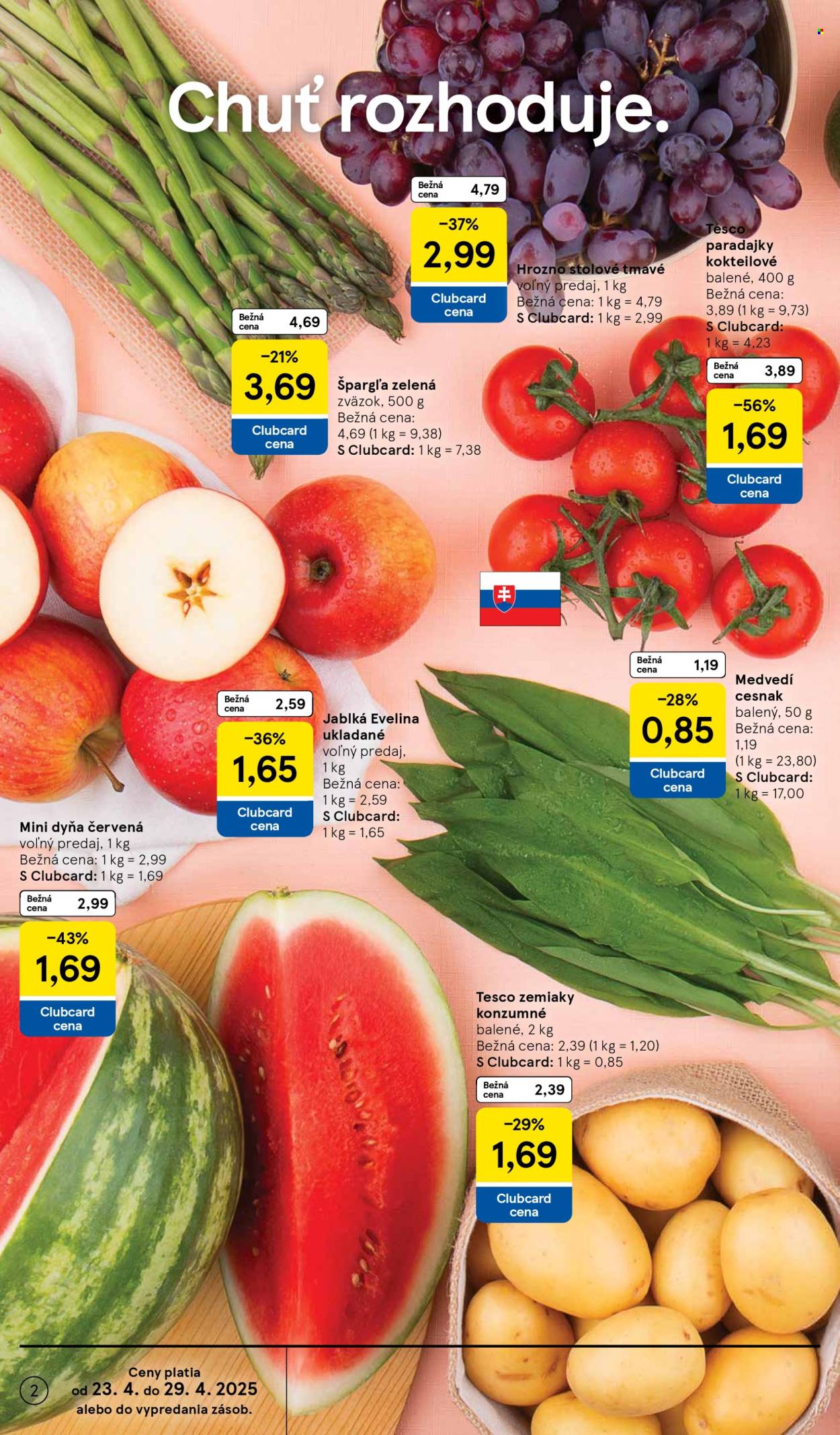 Leták TESCO supermarket - 23.4.2025 - 29.4.2025. Strana 2