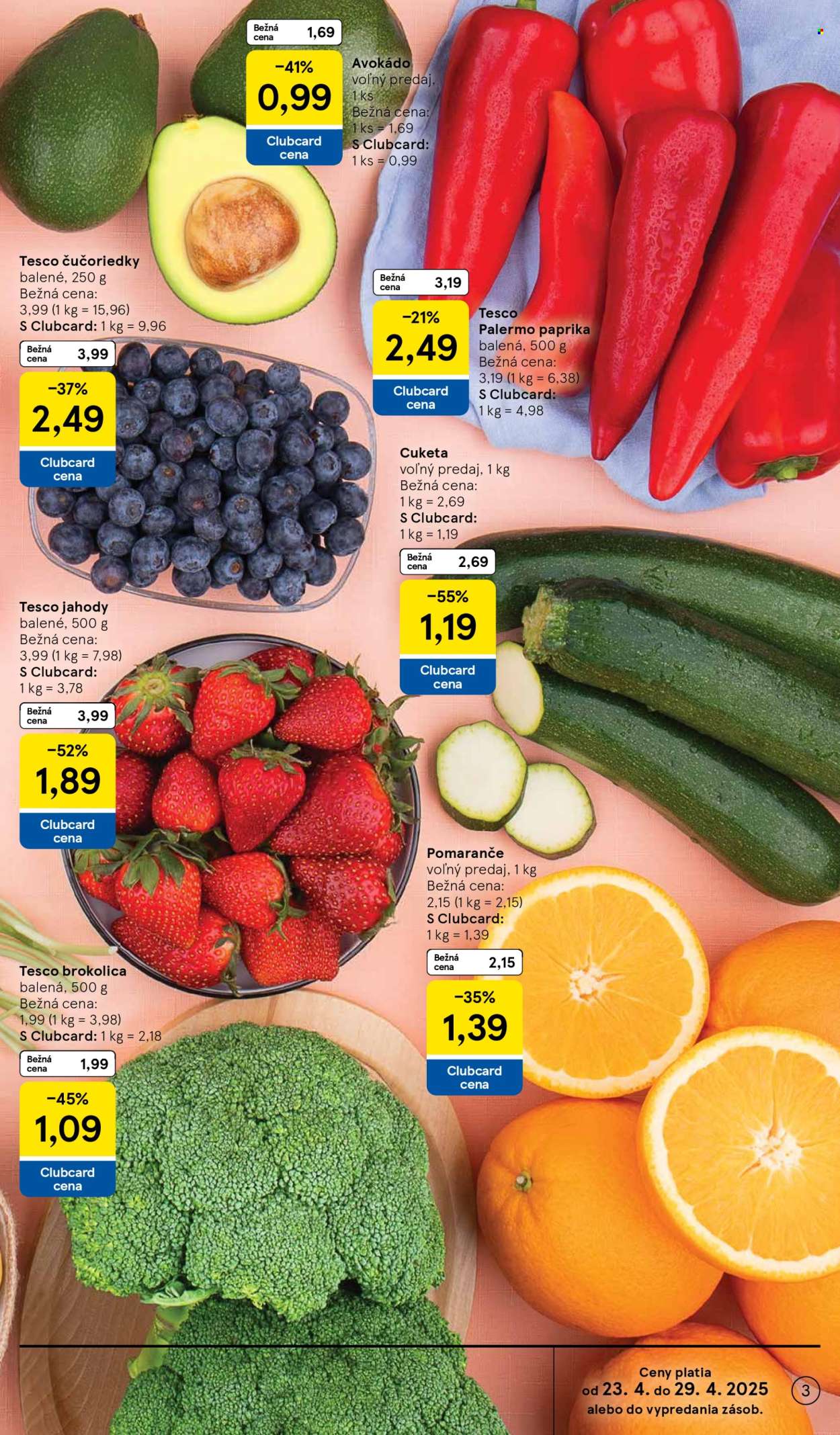 Leták TESCO supermarket - 23.4.2025 - 29.4.2025. Strana 3