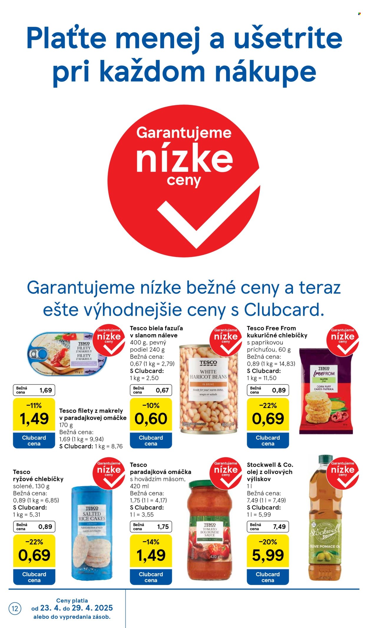 Leták TESCO supermarket - 23.4.2025 - 29.4.2025. Strana 12
