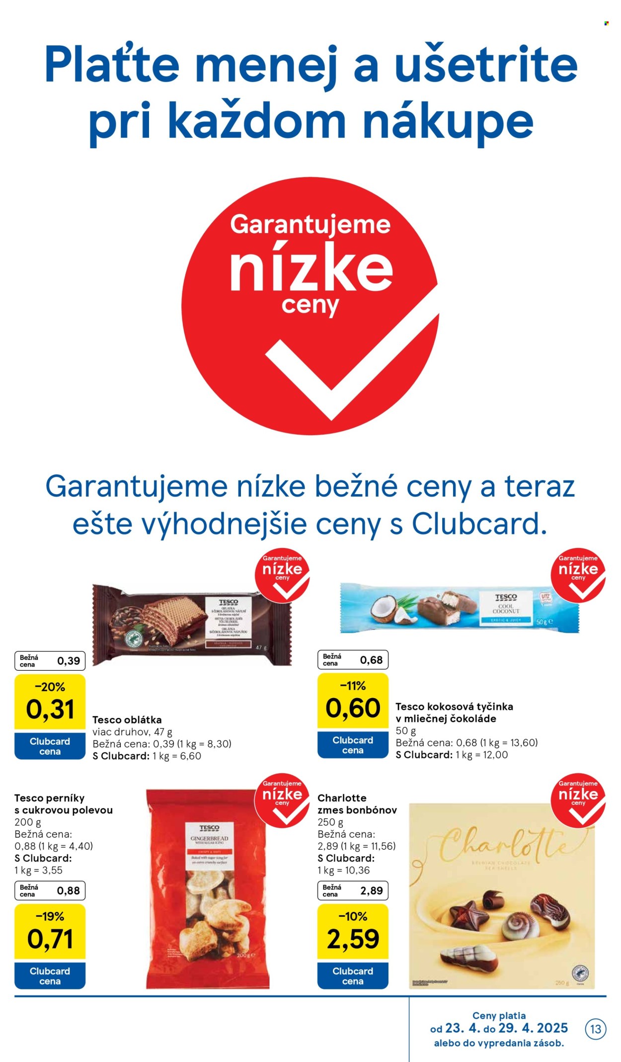 Leták TESCO supermarket - 23.4.2025 - 29.4.2025. Strana 13