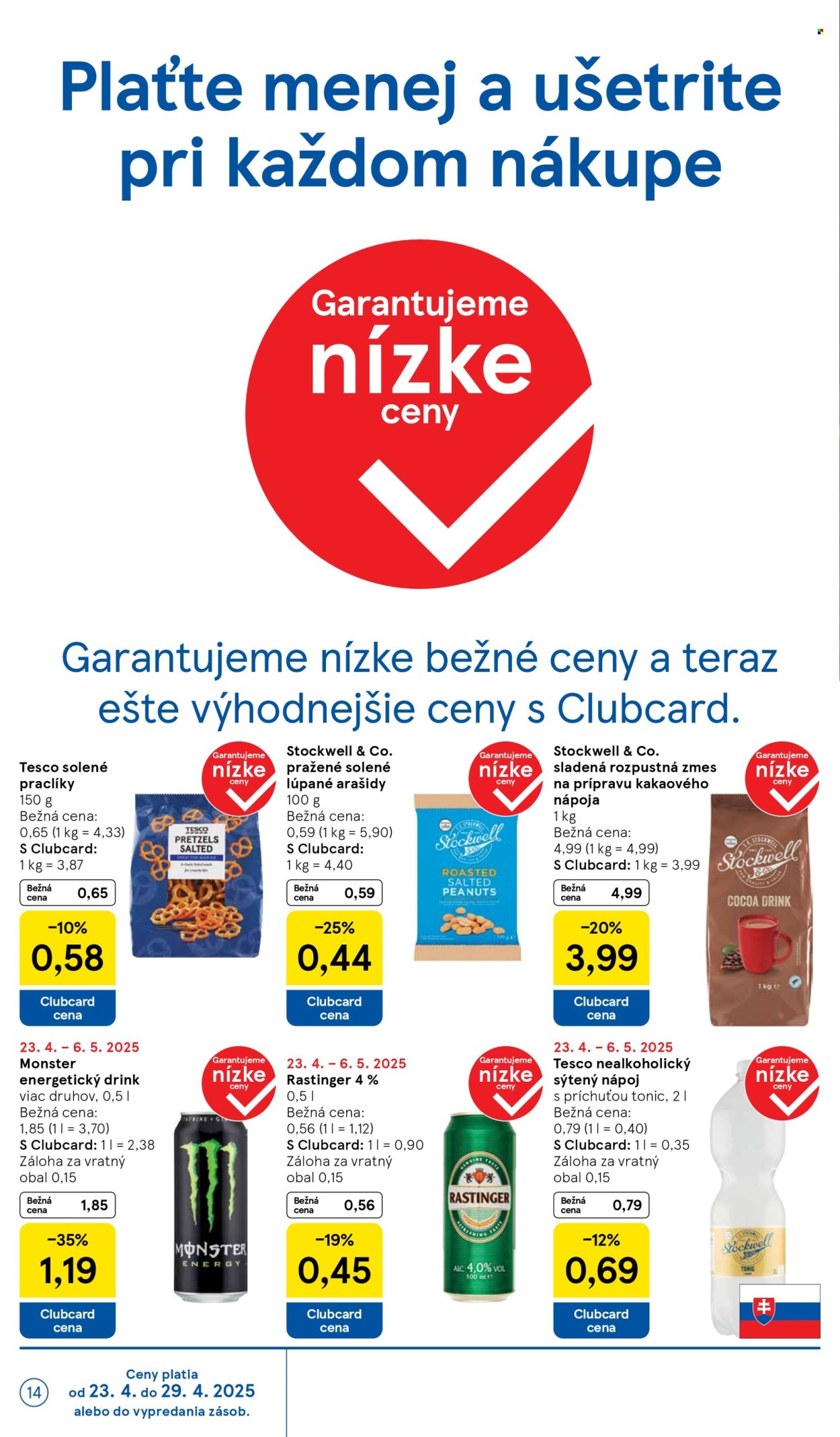 Leták TESCO supermarket - 23.4.2025 - 29.4.2025. Strana 14