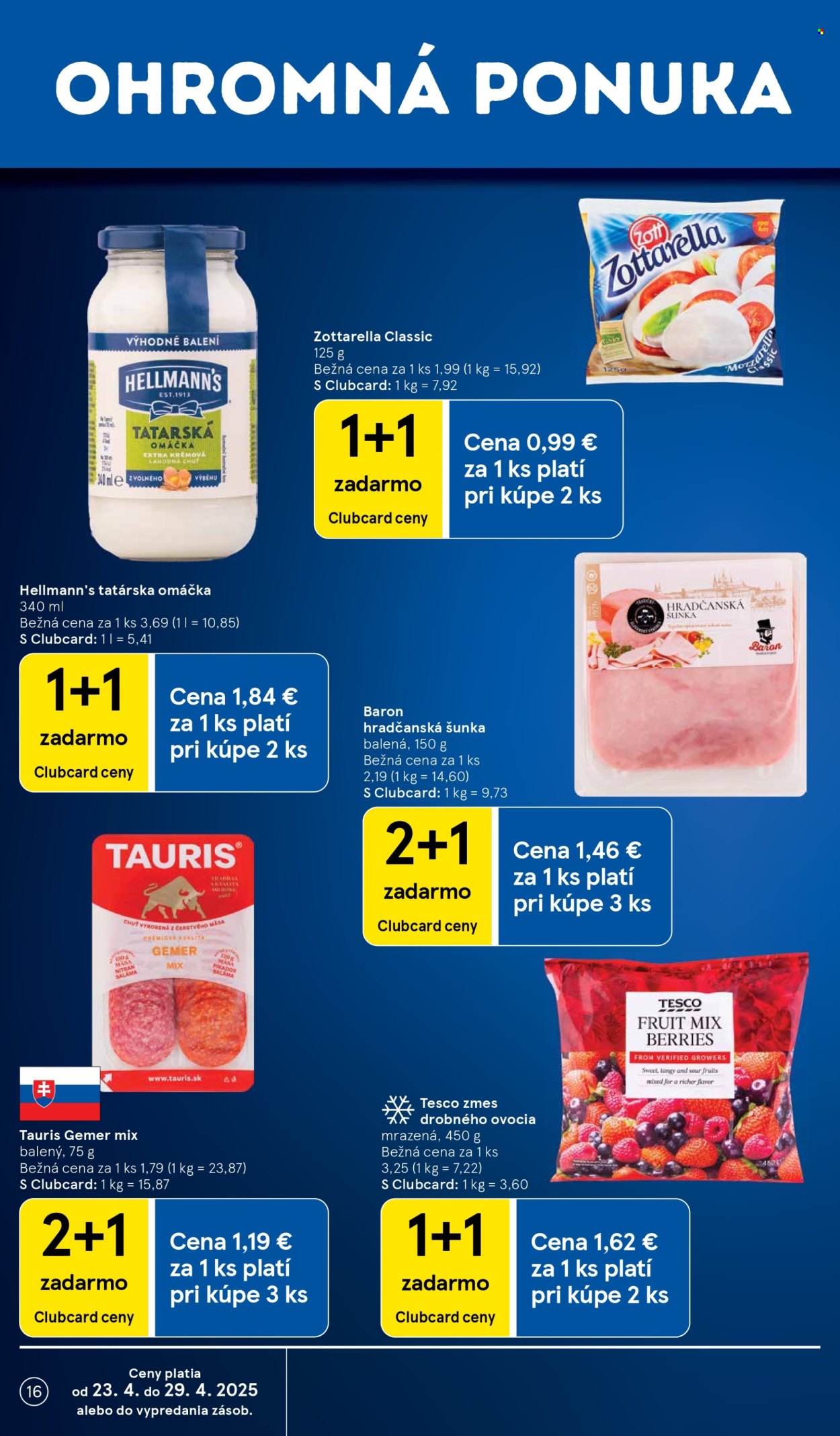 Leták TESCO supermarket - 23.4.2025 - 29.4.2025. Strana 16