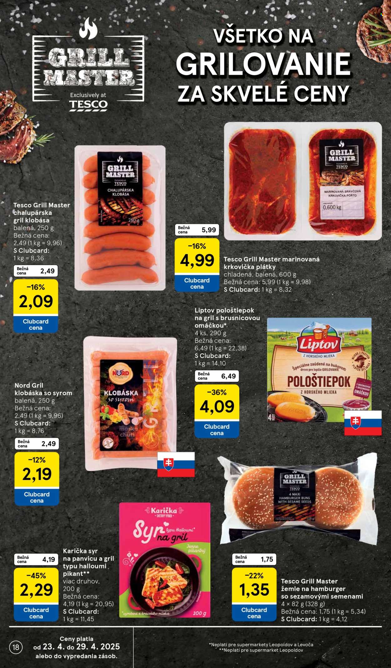 Leták TESCO supermarket - 23.4.2025 - 29.4.2025. Strana 18