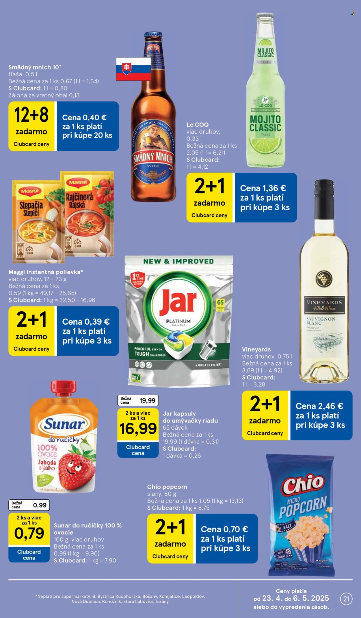 Leták TESCO supermarket - 23.4.2025 - 29.4.2025. Strana 21