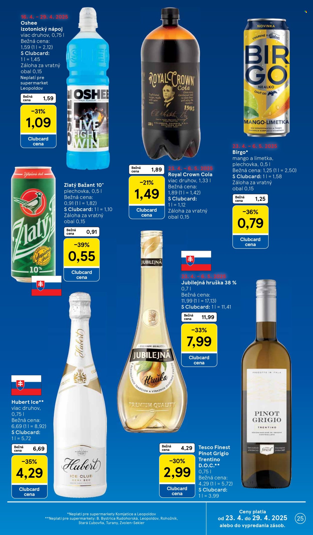 Leták TESCO supermarket - 23.4.2025 - 29.4.2025. Strana 25