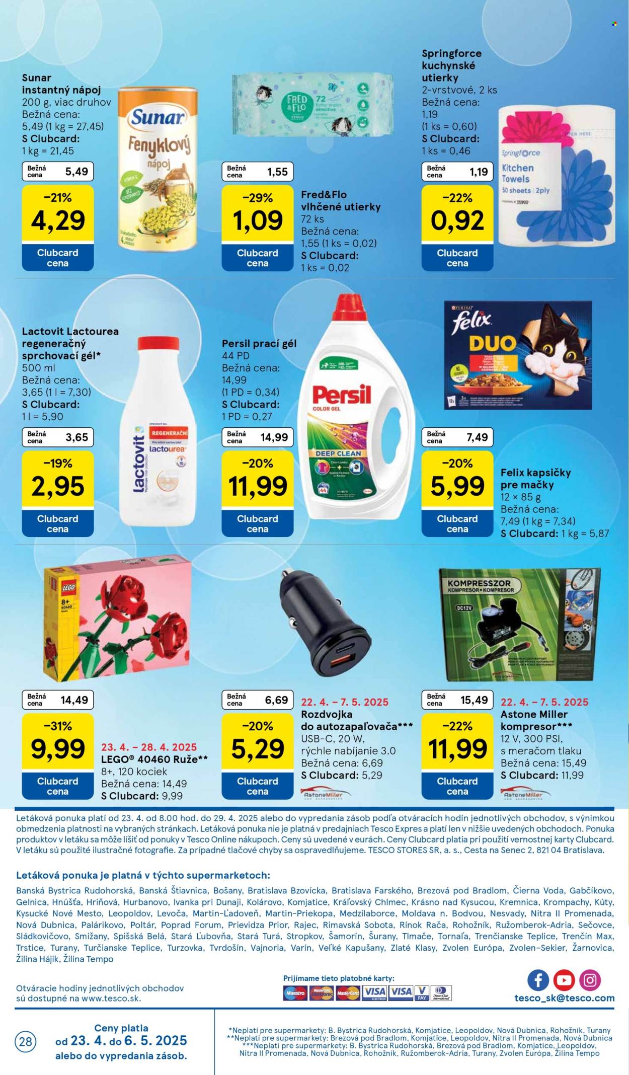 Leták TESCO supermarket - 23.4.2025 - 29.4.2025. Strana 28