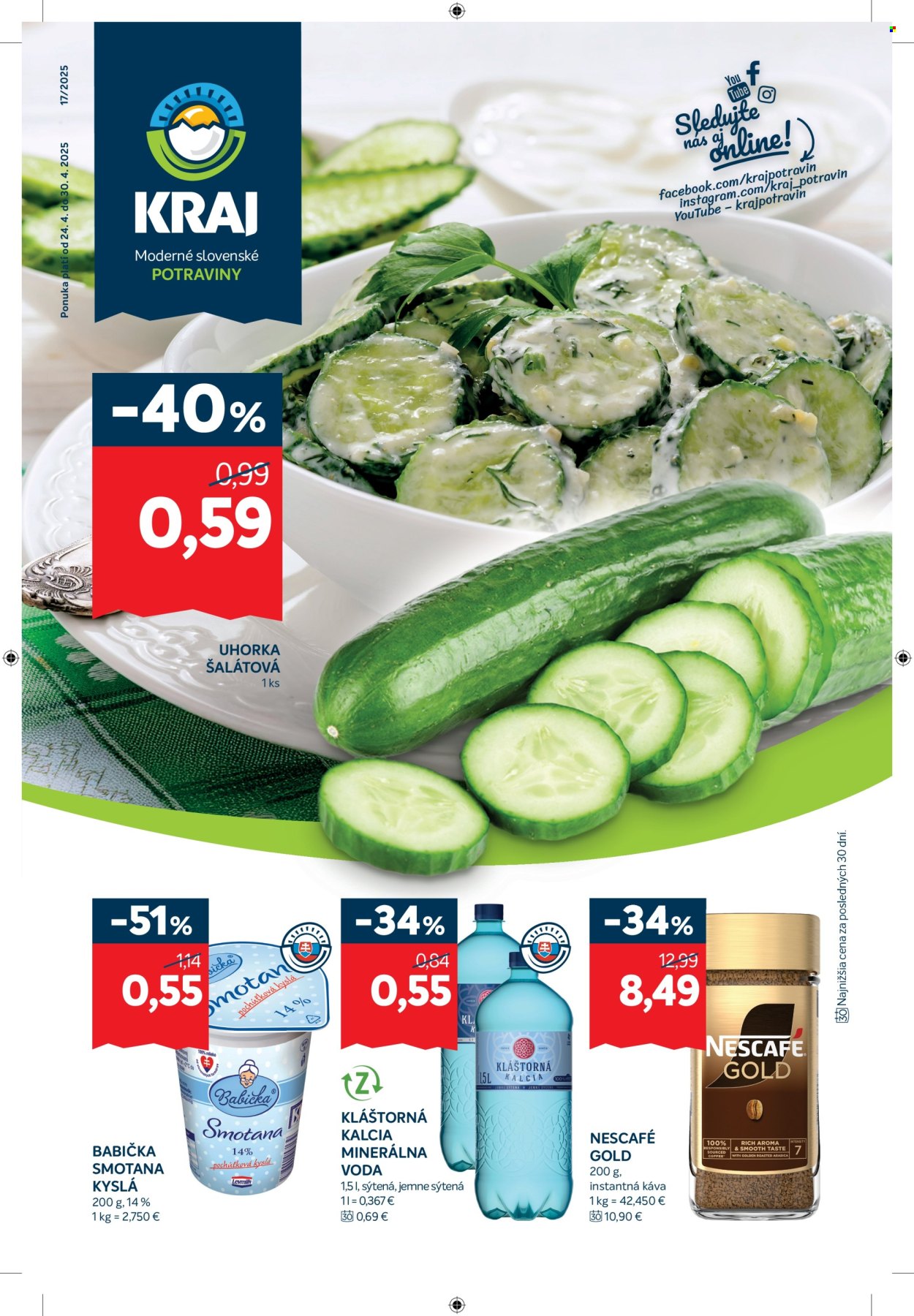 Leták Kraj - 24.4.2025 - 30.4.2025. Strana 1
