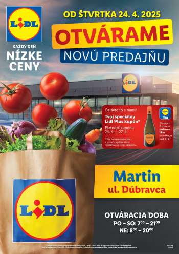Leták Lidl - 24.4.2025 - 27.4.2025.