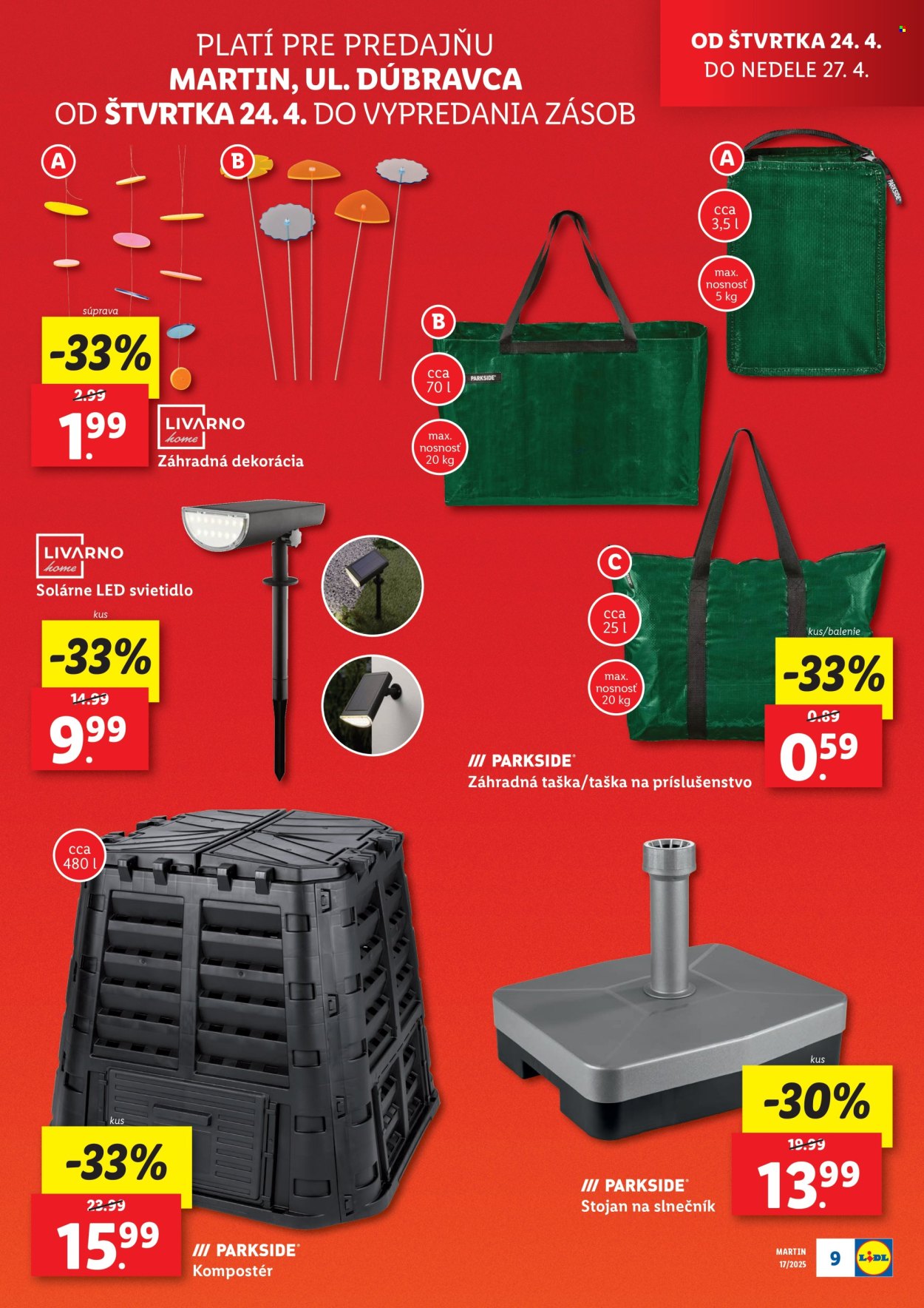 Leták Lidl - 24.4.2025 - 27.4.2025. Strana 9