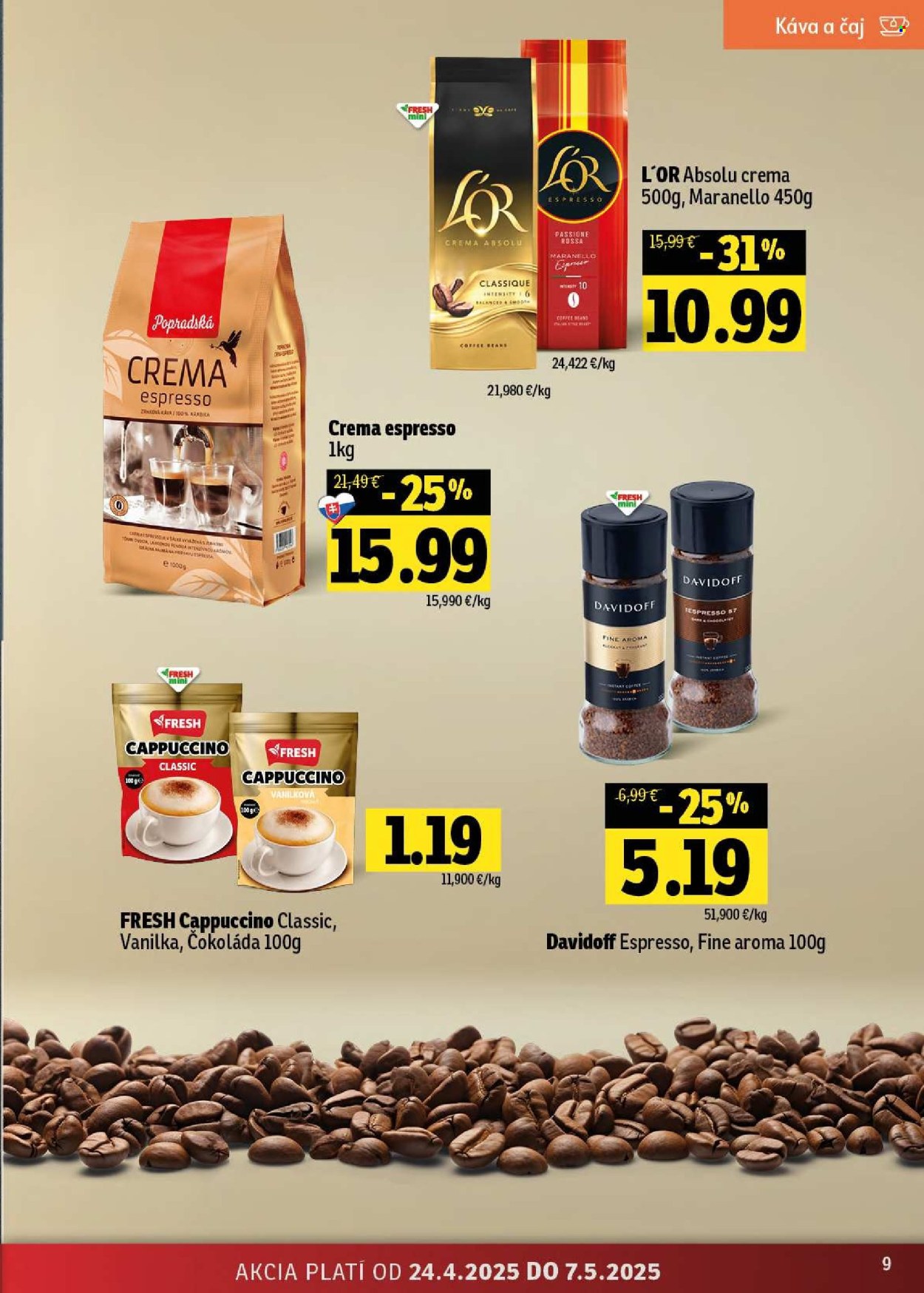 Leták FRESH - 24.4.2025 - 7.5.2025. Strana 9