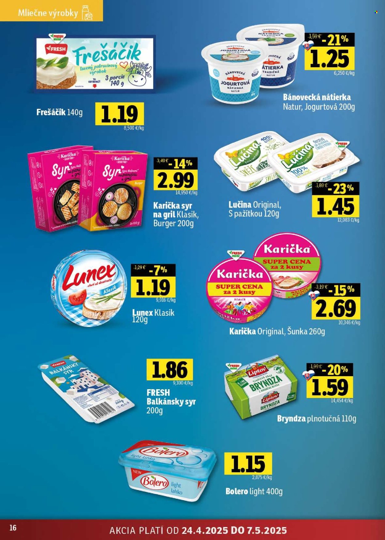 Leták FRESH - 24.4.2025 - 7.5.2025. Strana 16
