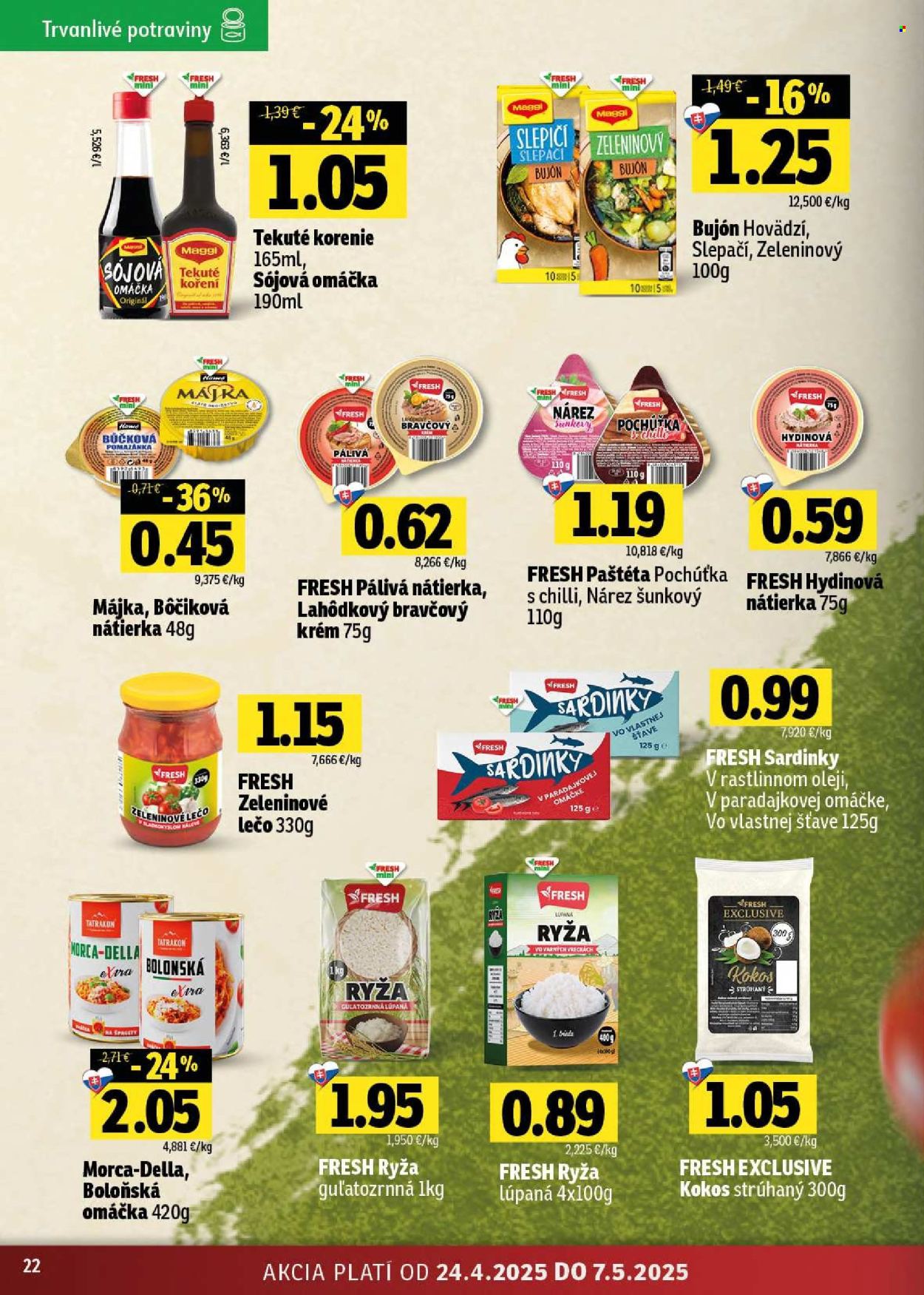 Leták FRESH - 24.4.2025 - 7.5.2025. Strana 22
