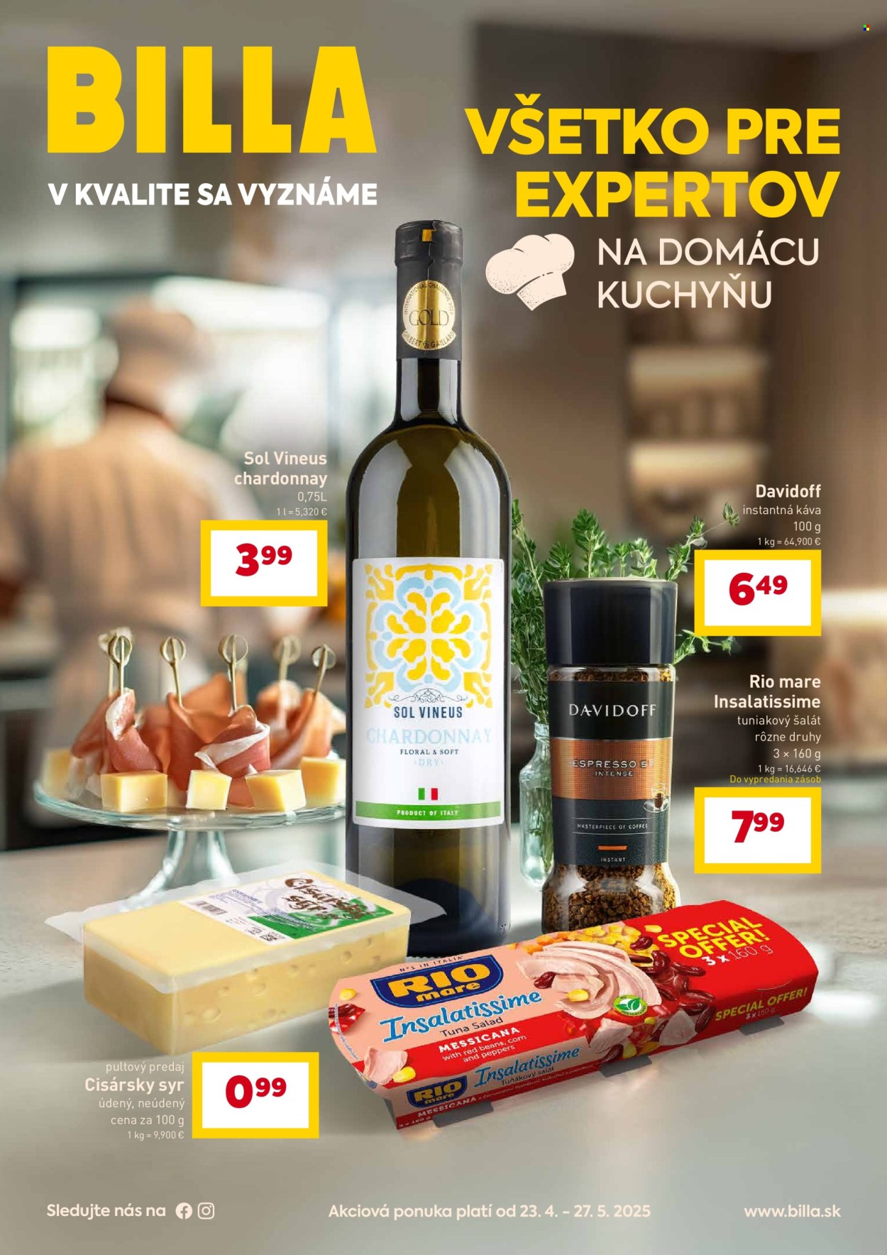 Leták Billa - 23.4.2025 - 27.5.2025. Strana 1