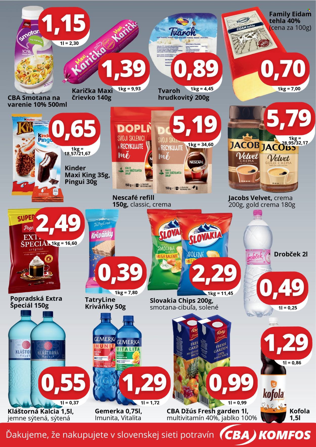 Leták CBA Komfos - 30.4.2025 - 14.5.2025. Strana 3