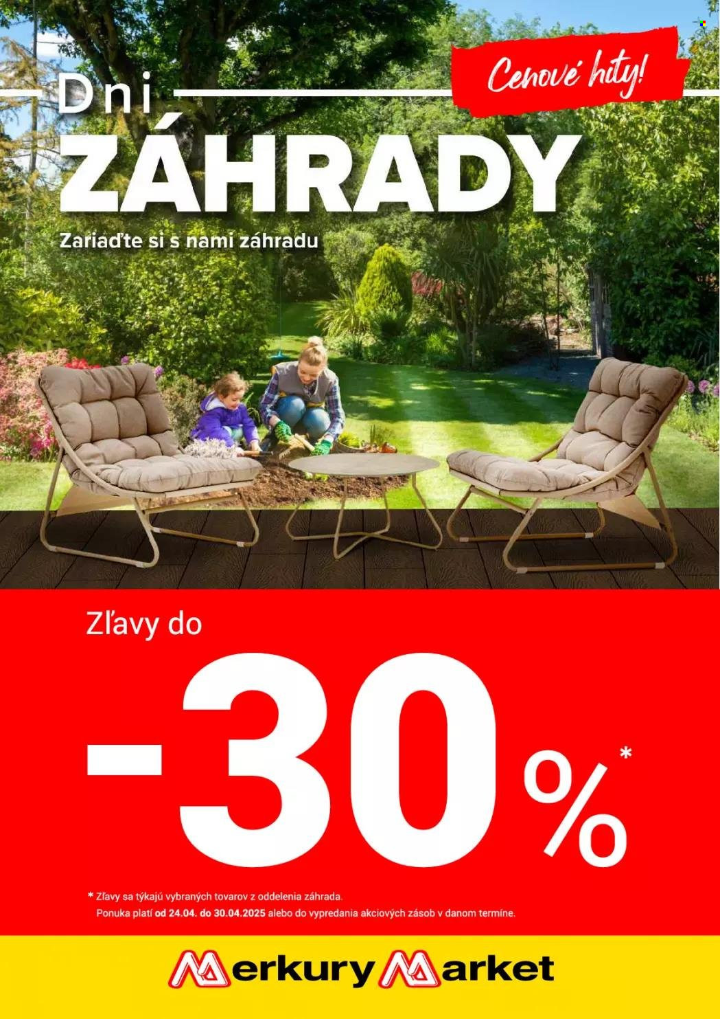 Leták Merkury Market - 24.4.2025 - 30.4.2025. Strana 1
