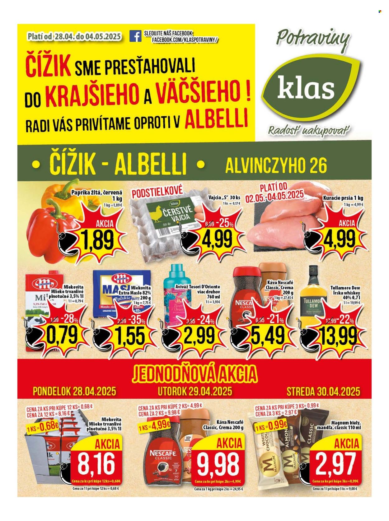Leták Klas - 28.4.2025 - 4.5.2025. Strana 1