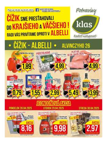 Leták Klas - 28.4.2025 - 4.5.2025.