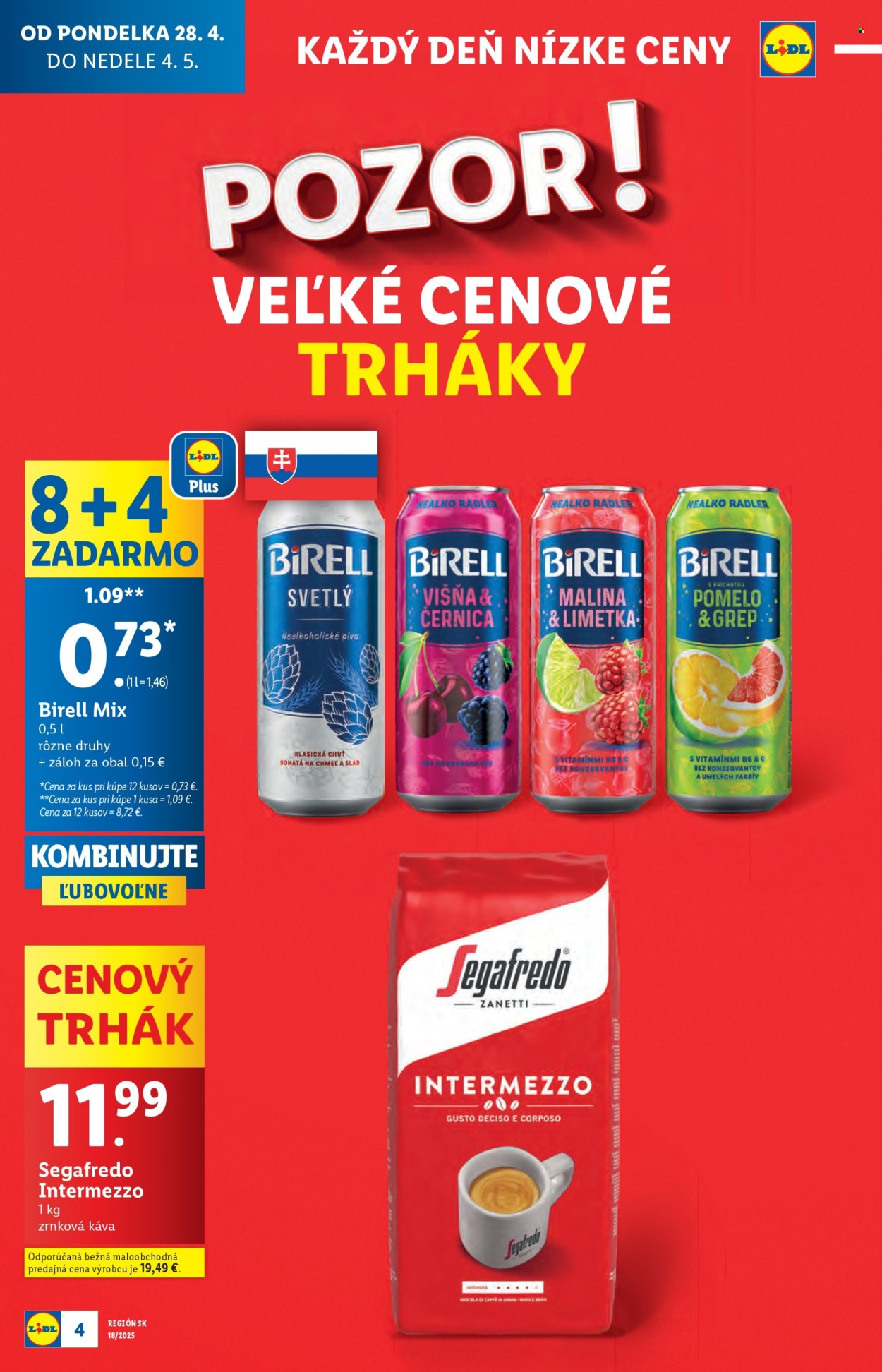 Leták Lidl - 28.4.2025 - 4.5.2025. Strana 4