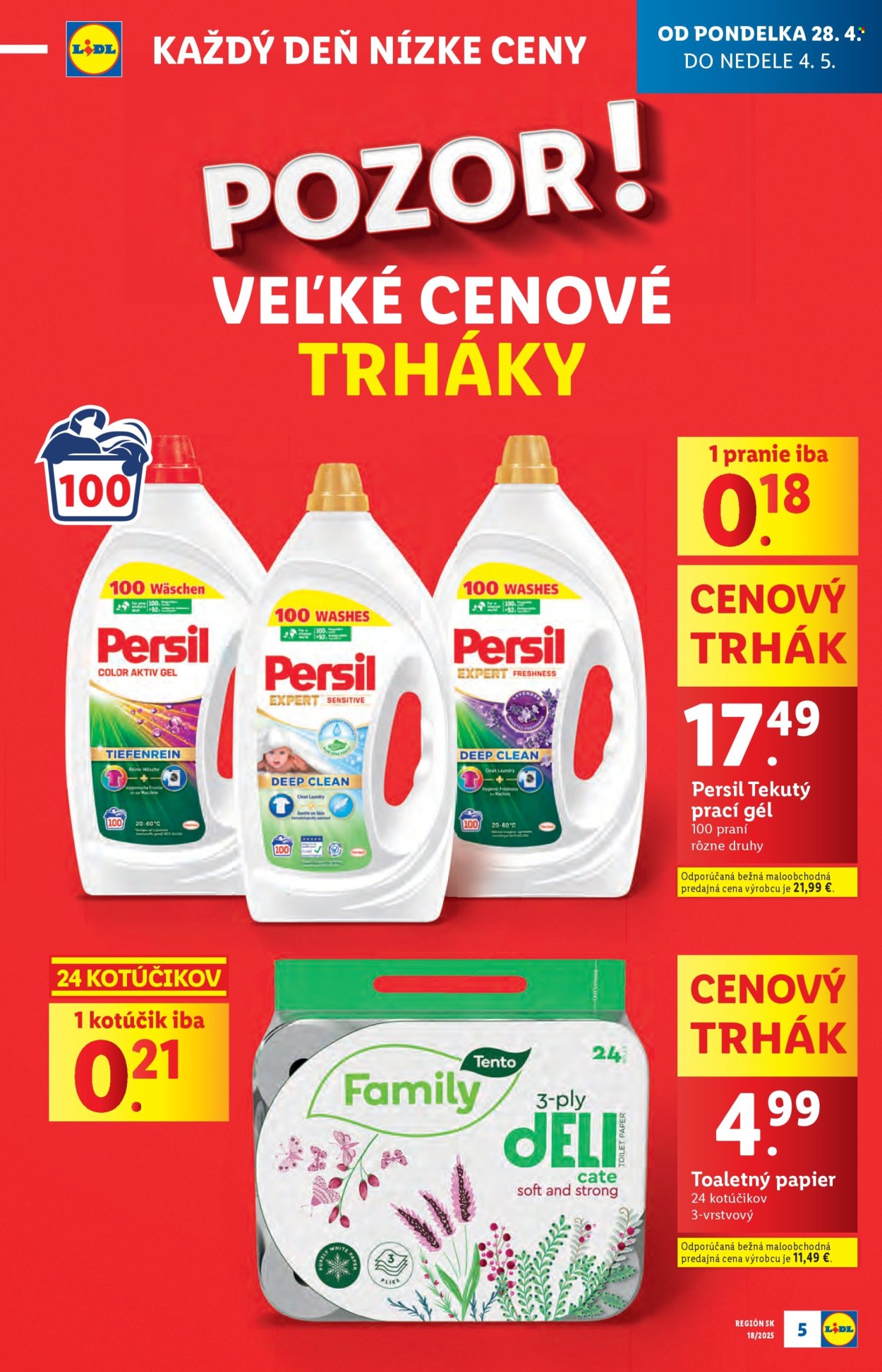 Leták Lidl - 28.4.2025 - 4.5.2025. Strana 5
