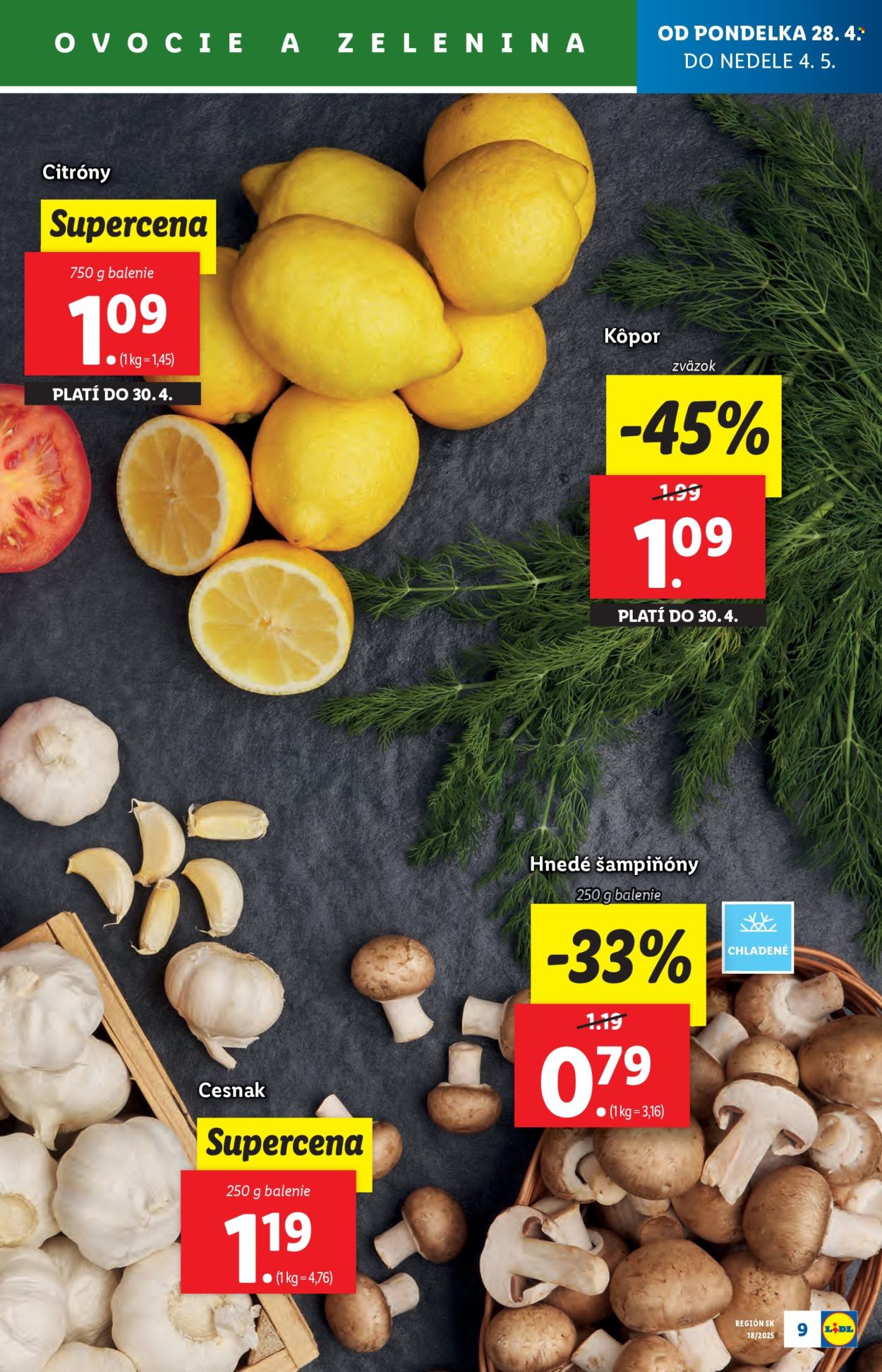 Leták Lidl - 28.4.2025 - 4.5.2025. Strana 9