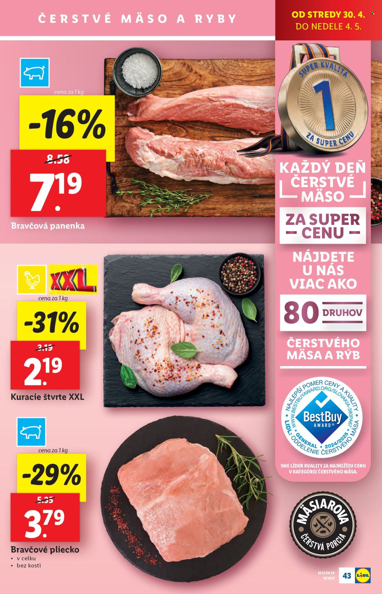 Leták Lidl - 28.4.2025 - 4.5.2025. Strana 43
