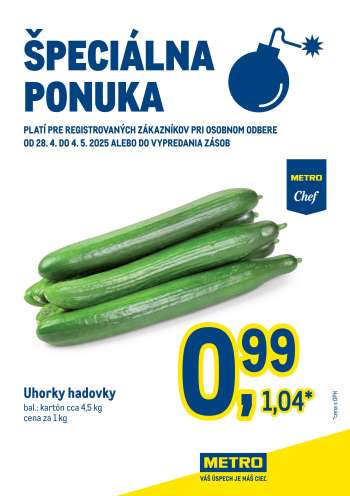 Leták Metro - 28.4.2025 - 4.5.2025.