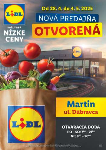 Leták Lidl - 28.4.2025 - 4.5.2025.