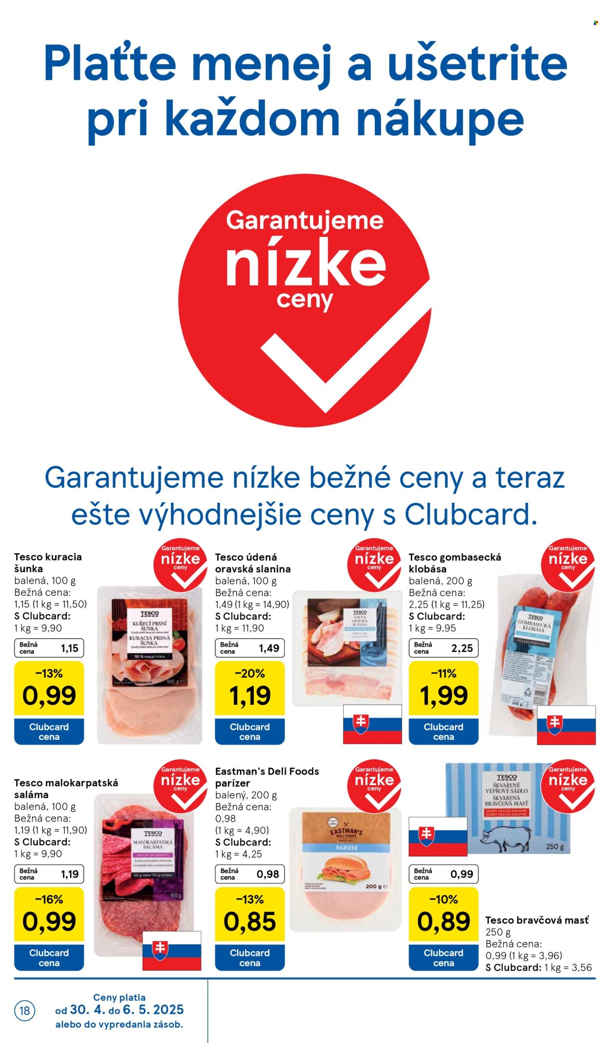 Leták TESCO - 30.4.2025 - 6.5.2025. Strana 18