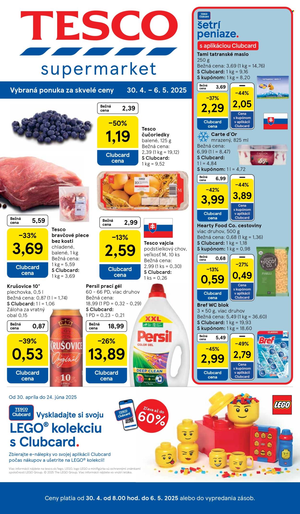 Leták TESCO supermarket - 30.4.2025 - 6.5.2025. Strana 1