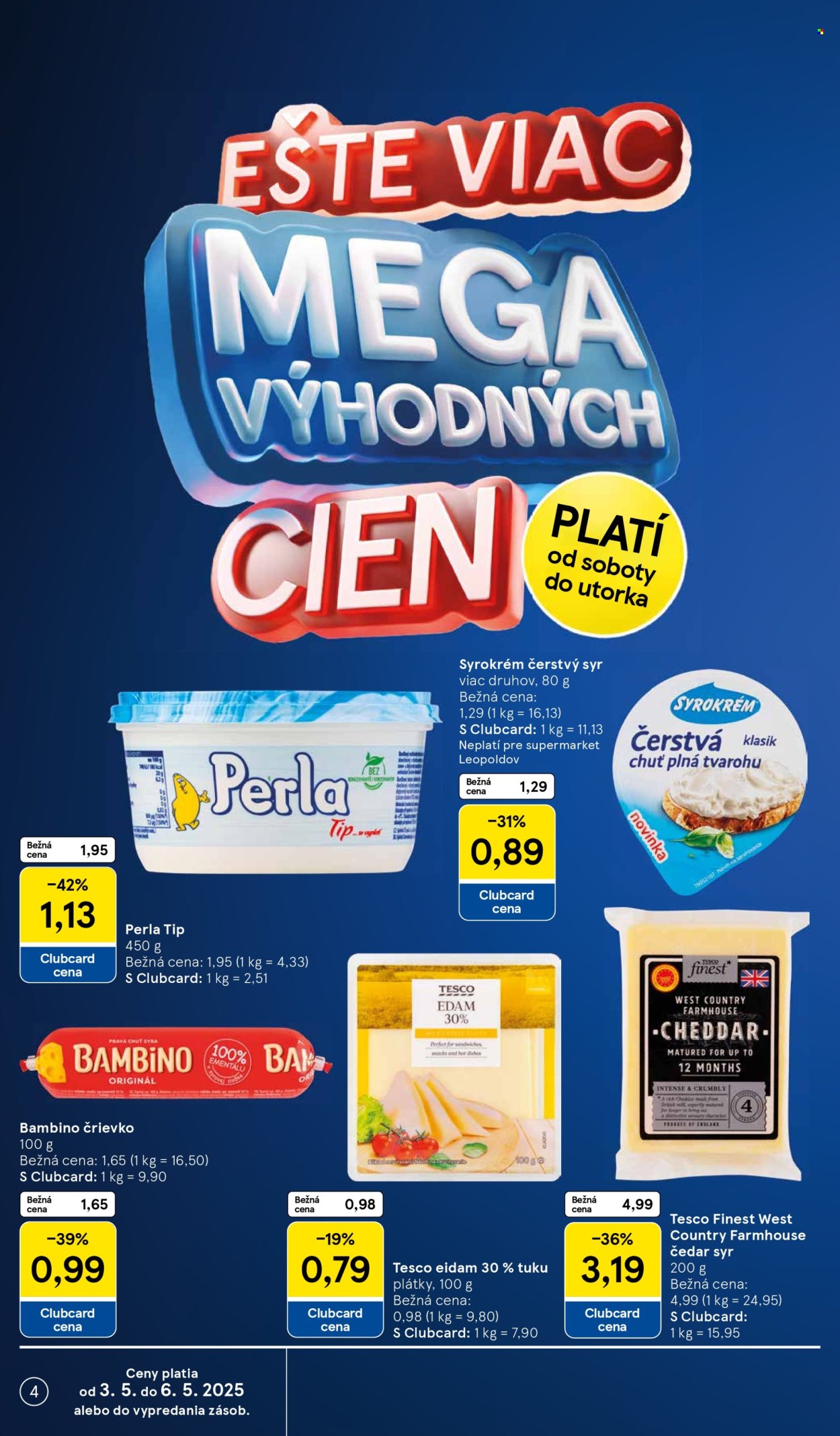 Leták TESCO supermarket - 30.4.2025 - 6.5.2025. Strana 4