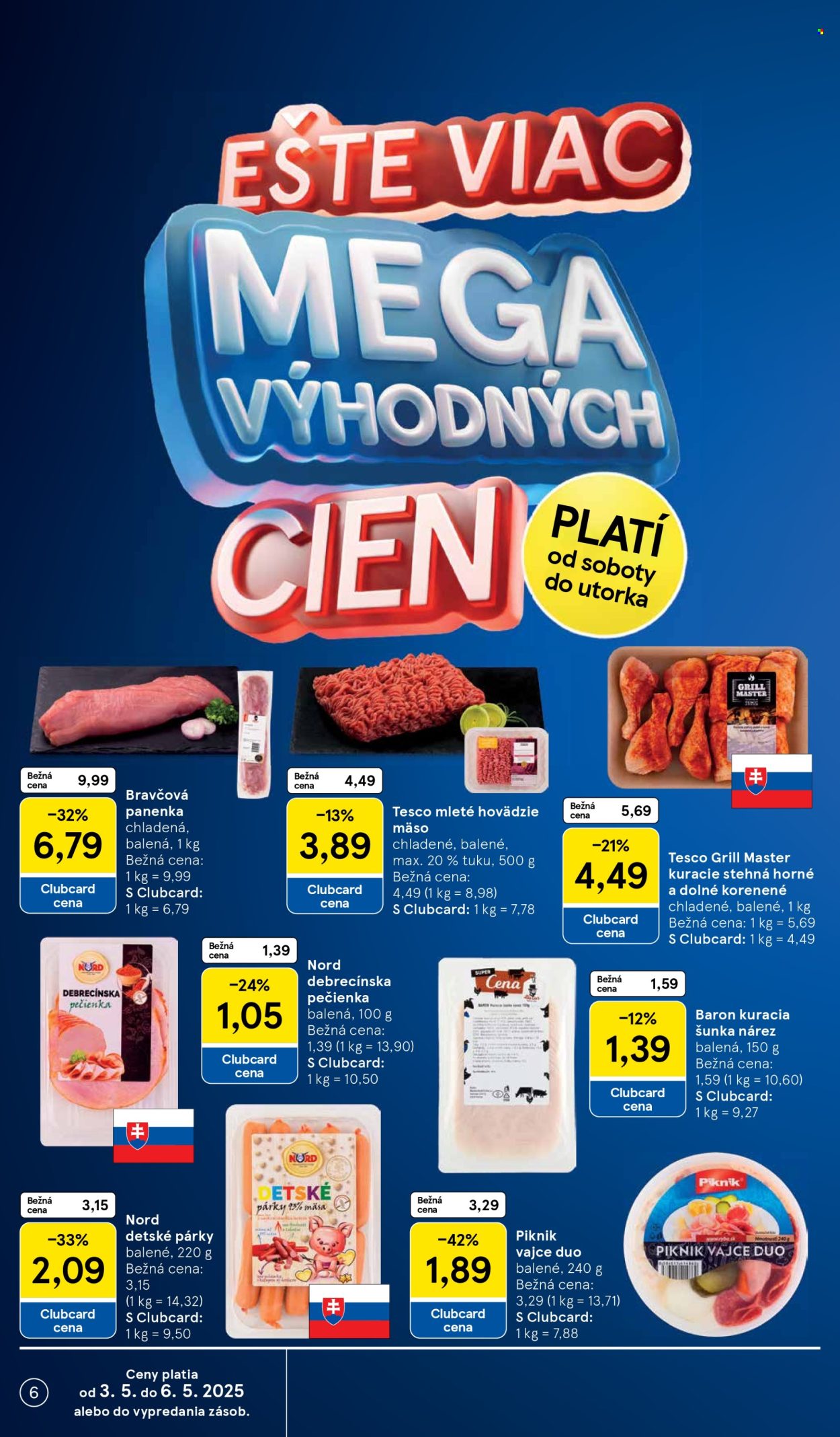 Leták TESCO supermarket - 30.4.2025 - 6.5.2025. Strana 6