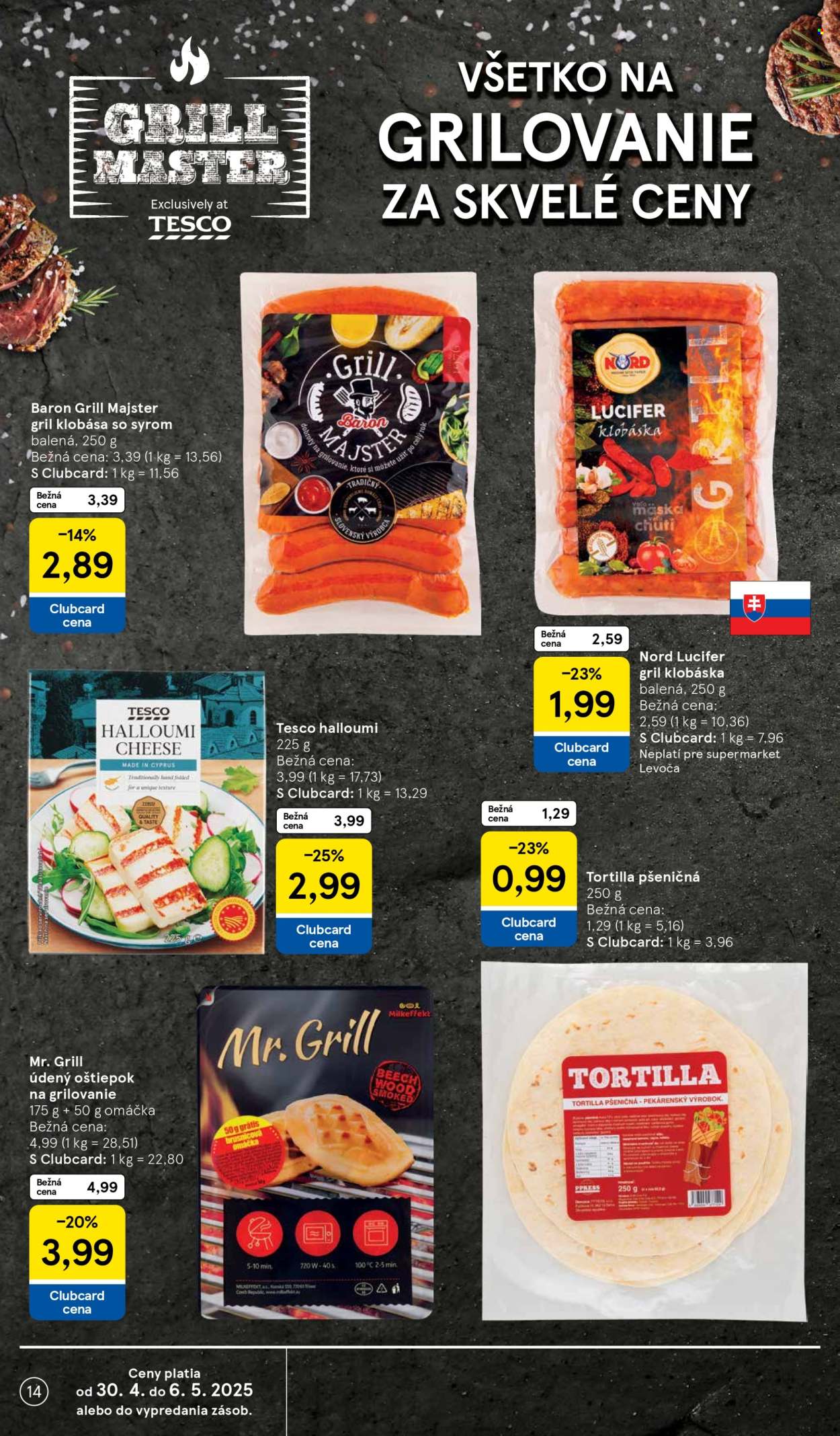 Leták TESCO supermarket - 30.4.2025 - 6.5.2025. Strana 14