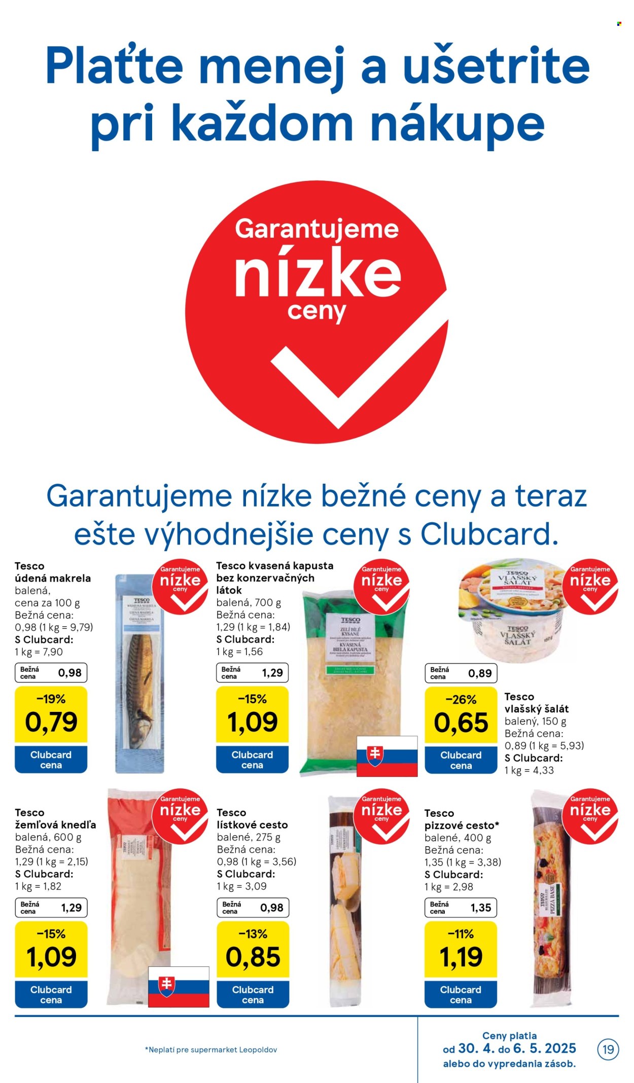 Leták TESCO supermarket - 30.4.2025 - 6.5.2025. Strana 19