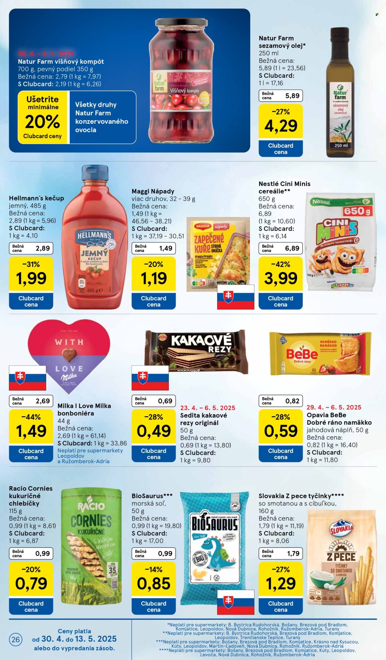 Leták TESCO supermarket - 30.4.2025 - 6.5.2025. Strana 26