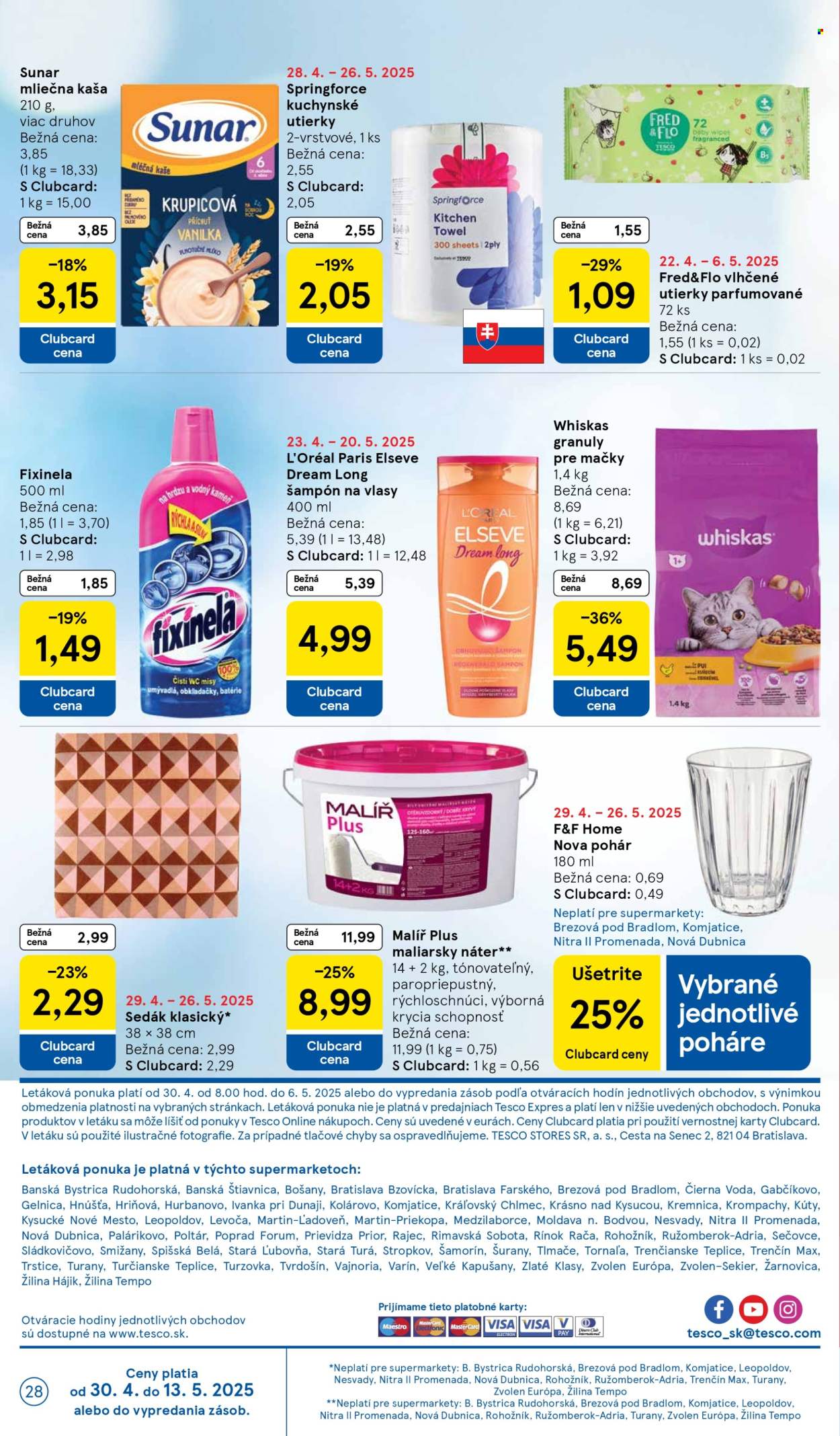 Leták TESCO supermarket - 30.4.2025 - 6.5.2025. Strana 28