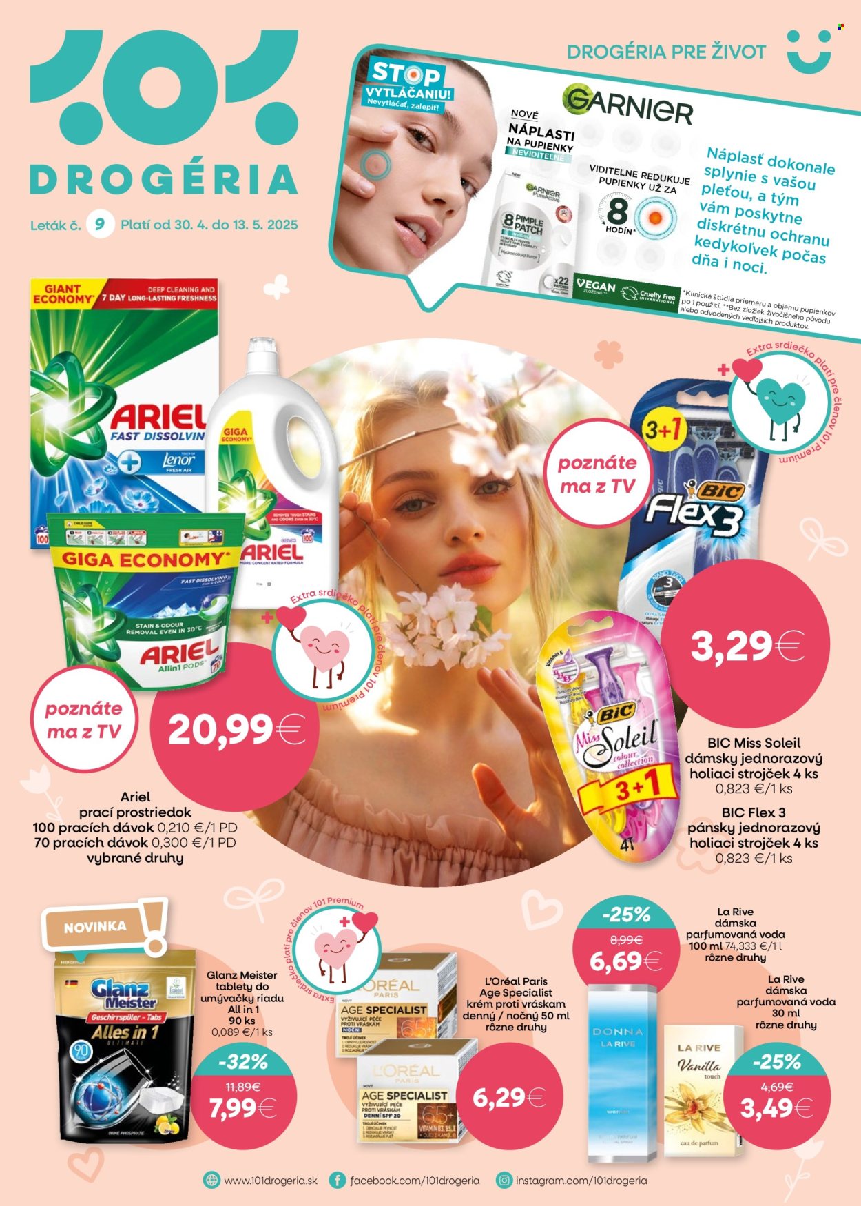 Leták 101 Drogerie - 30.4.2025 - 13.5.2025. Strana 1