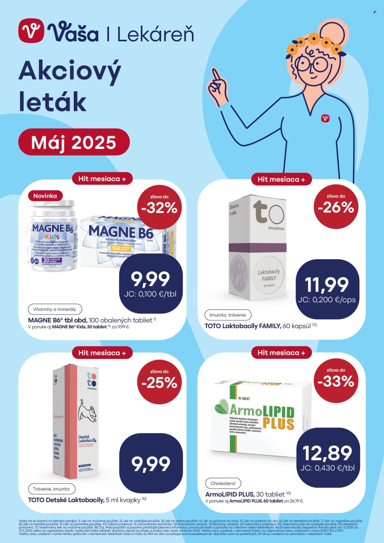 Leták Vaša lekáreň - 1.5.2025 - 31.5.2025. Strana 1