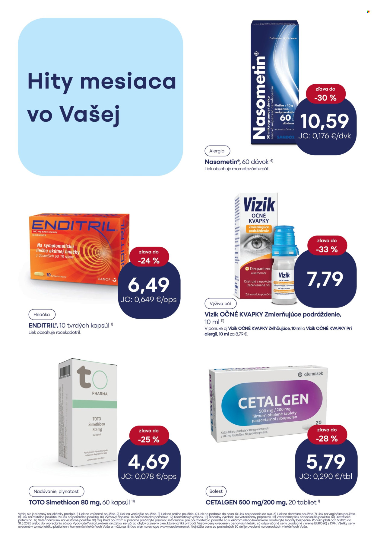 Leták Vaša lekáreň - 1.5.2025 - 31.5.2025. Strana 2