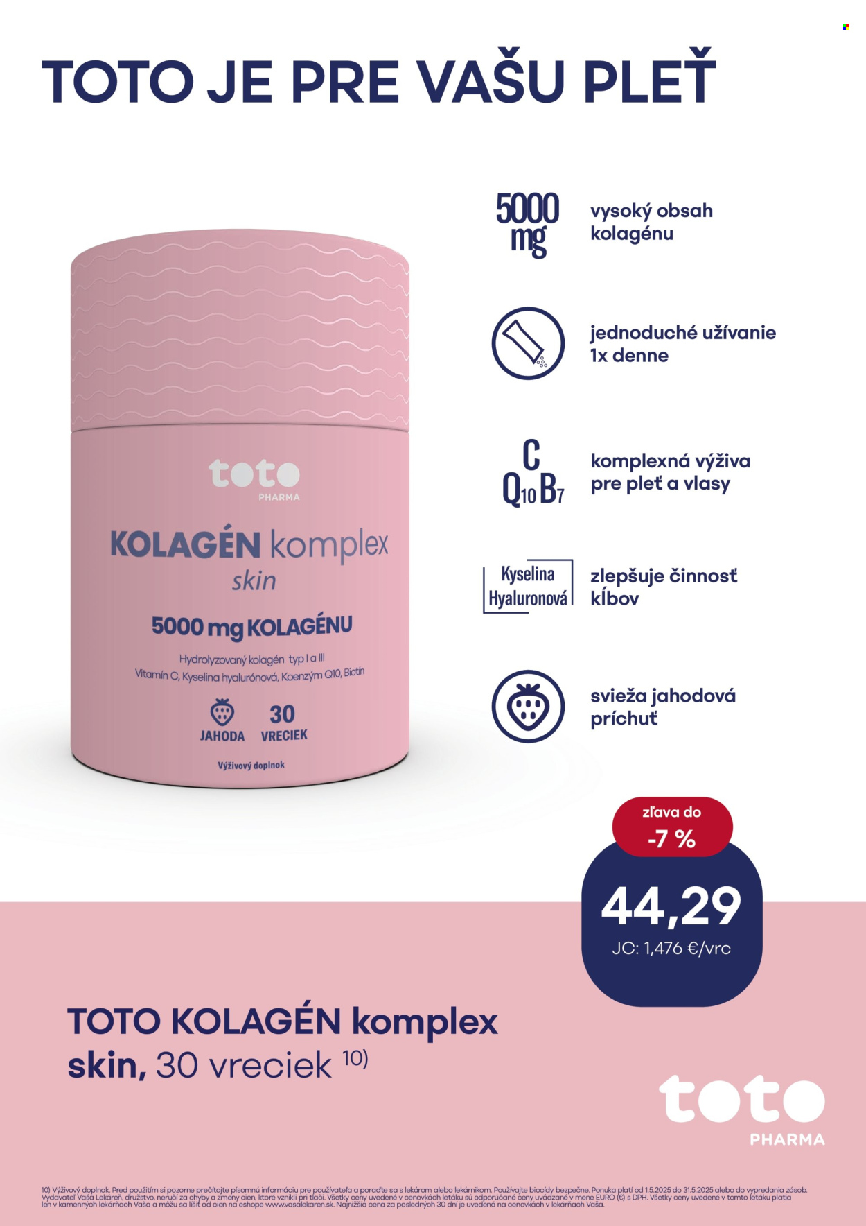 Leták Vaša lekáreň - 1.5.2025 - 31.5.2025. Strana 4