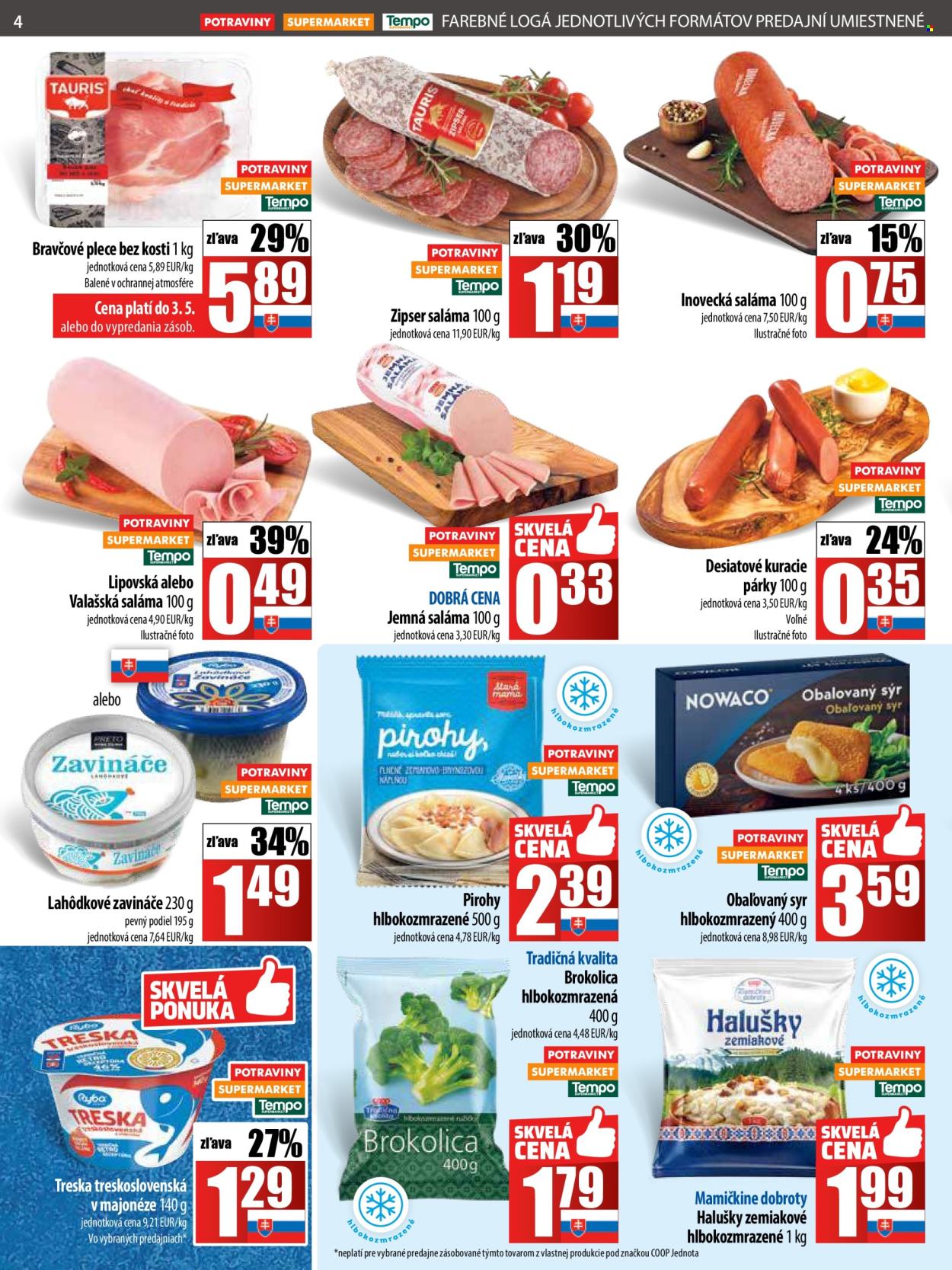 Leták COOP Jednota - 30.4.2025 - 7.5.2025. Strana 4