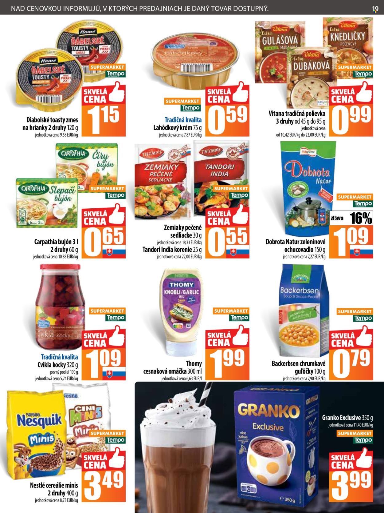 Leták COOP Jednota - 30.4.2025 - 7.5.2025. Strana 19
