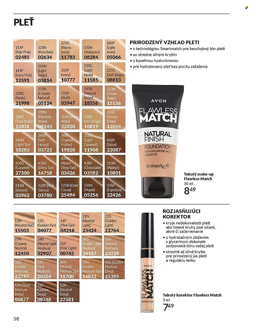 Leták Avon - 1.5.2025 - 31.5.2025. Strana 58